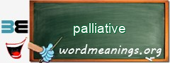 WordMeaning blackboard for palliative